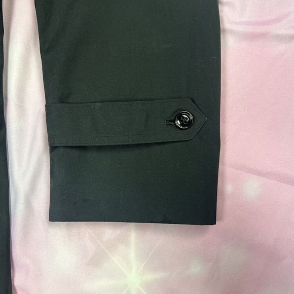 American Apparel Inc Black Shade 385 Army Issue Trench Coat Men’s Size 40R - Picture 4 of 14